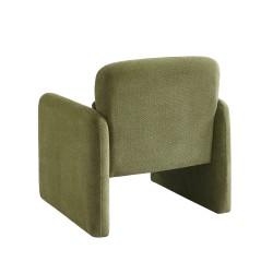 Fauteuil OMA tissu vert