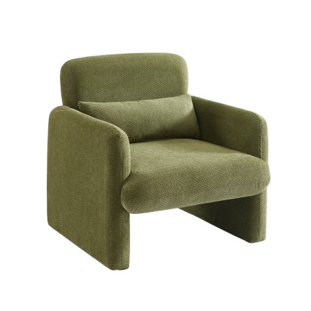 Fauteuil OMA tissu vert