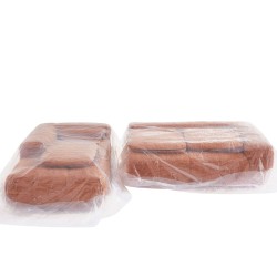 Canapé d'angle droit AUREA compressé tissu beige 4 places