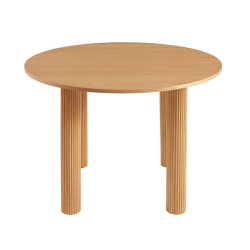 Table de séjour PENELOPE ronde placage chêne 115 cm