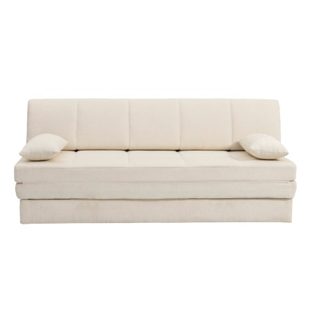 Banquette LUMA convertible 3 places tissu chenille beige