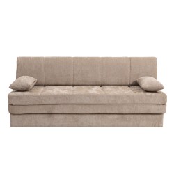 Banquette LUMA convertible 3 places tissu chenille marron
