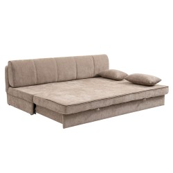 Banquette LUMA convertible 3 places tissu chenille marron
