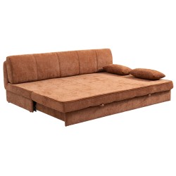 Banquette LUMA convertible 3 places tissu chenille terracotta