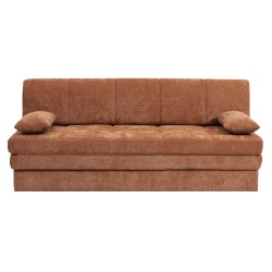 Banquette LUMA convertible 3 places tissu chenille terracotta