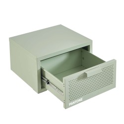 Wand-Nachttisch PANTONE aus mandelgrünem Metall, 40 cm