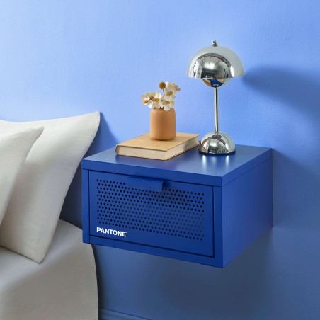 Wand-Nachttisch PANTONE Metall elektrisches Blau 40 cm
