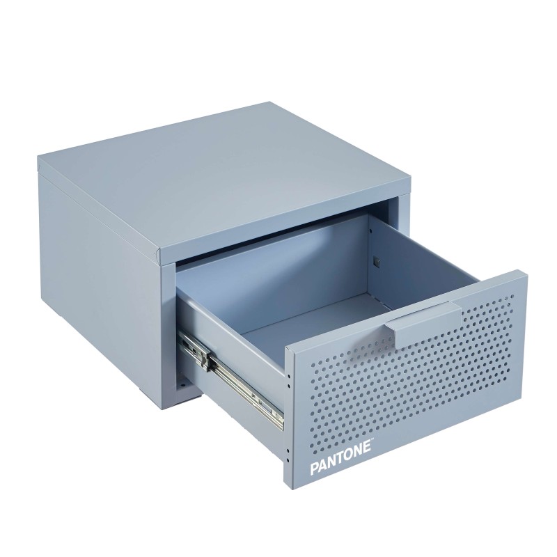 Wand-Nachttisch PANTONE Metall blaugrau 40 cm