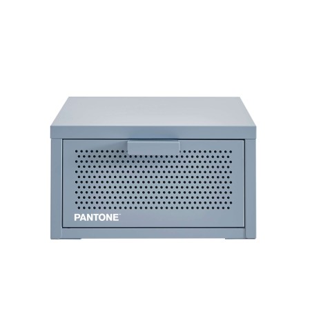 Comodino da parete PANTONE in metallo grigio blu 40 cm
