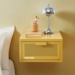 Wand-Nachttisch PANTONE aus senfgelbem Metall, 40 cm