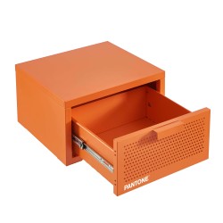 Wand-Nachttisch PANTONE aus orangefarbenem Metall, 40 cm