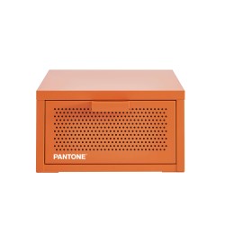 Wand-Nachttisch PANTONE aus orangefarbenem Metall, 40 cm