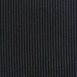 Lot de 4 chaises empilables FRIDA velours côtelé noir et métal noir