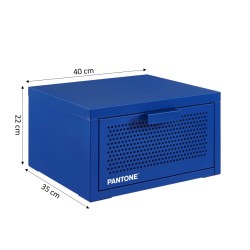 Wand-Nachttisch PANTONE Metall elektrisches Blau 40 cm