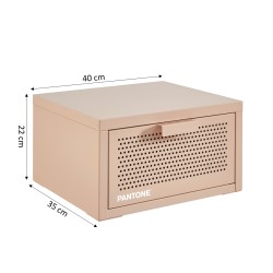 Wand-Nachttisch PANTONE Metall in Blush Pink 40 cm