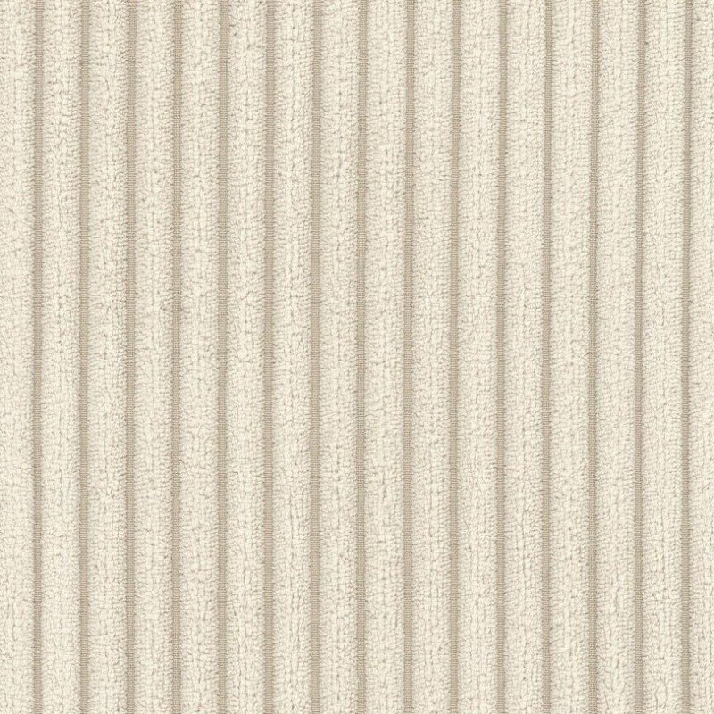 Canapé d'angle gauche NUNA fixe velours côtelé beige 5/6 places