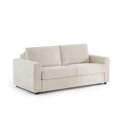 Canapé droit SOCCA express tissu beige 2 places