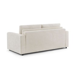 Canapé droit SOCCA express tissu beige 2 places