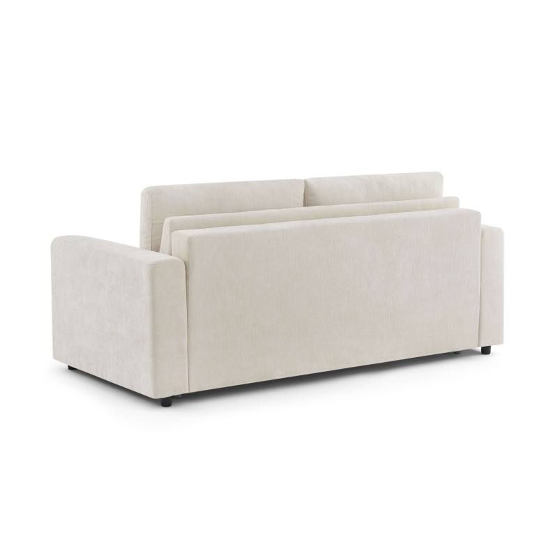 Canapé droit SOCCA express tissu beige 2 places