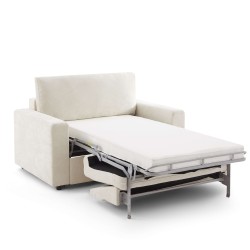 Fauteuil SOCCA express tissu beige 1 place
