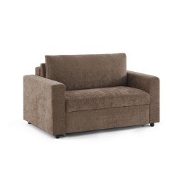 Fauteuil SOCCA express tissu marron 1 place