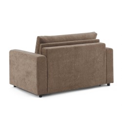 Fauteuil SOCCA express tissu marron 1 place
