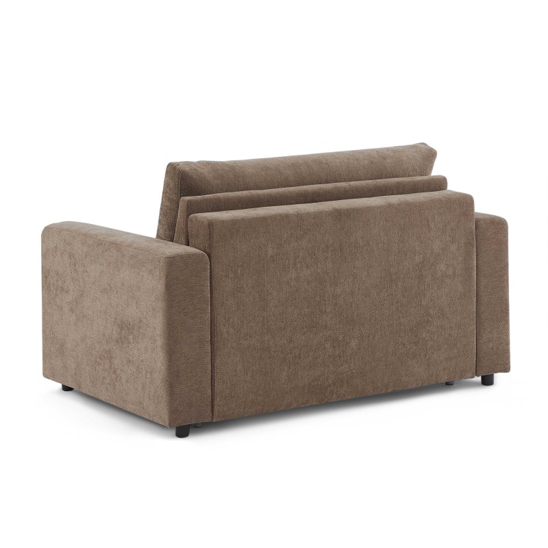 Fauteuil SOCCA express tissu marron 1 place