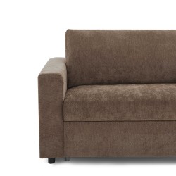 Fauteuil SOCCA express tissu marron 1 place