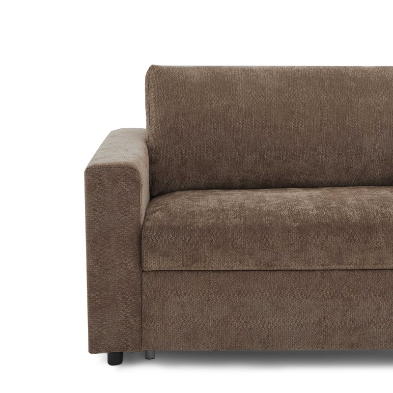 Fauteuil SOCCA express tissu marron 1 place