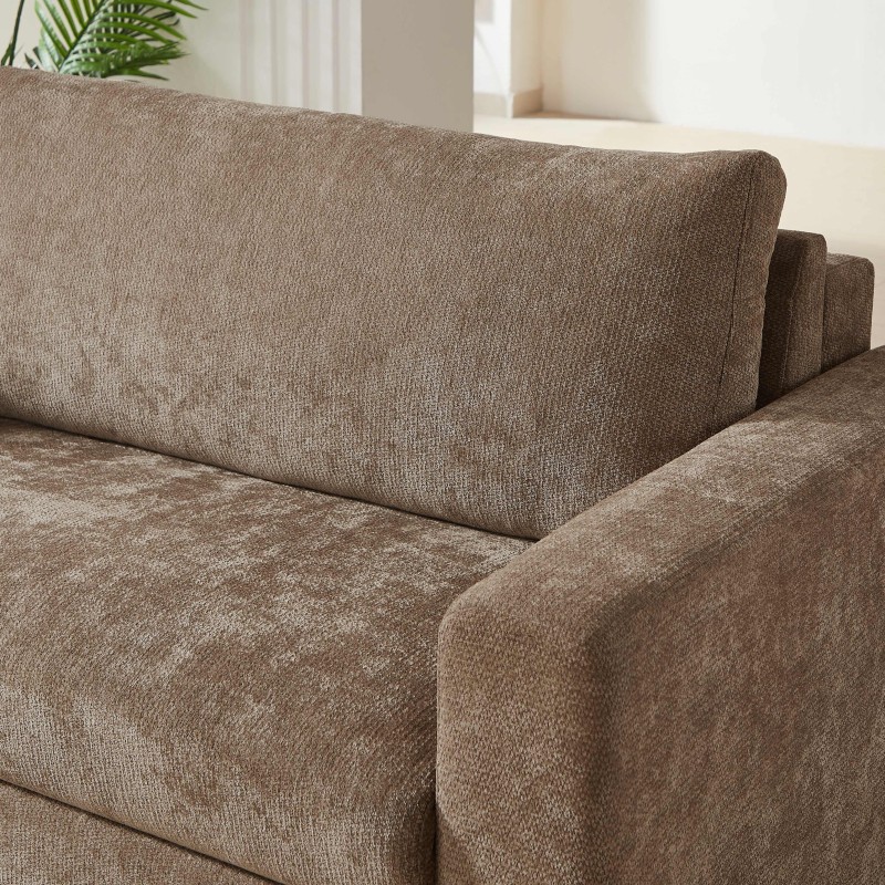 Fauteuil SOCCA express tissu marron 1 place