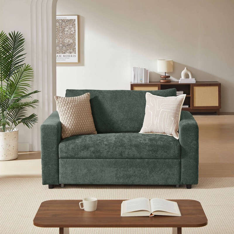 Fauteuil SOCCA express tissu vert 1 place