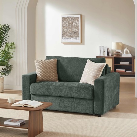 Fauteuil SOCCA express tissu vert 1 place