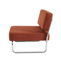 Fauteuil JACK tissu terracotta