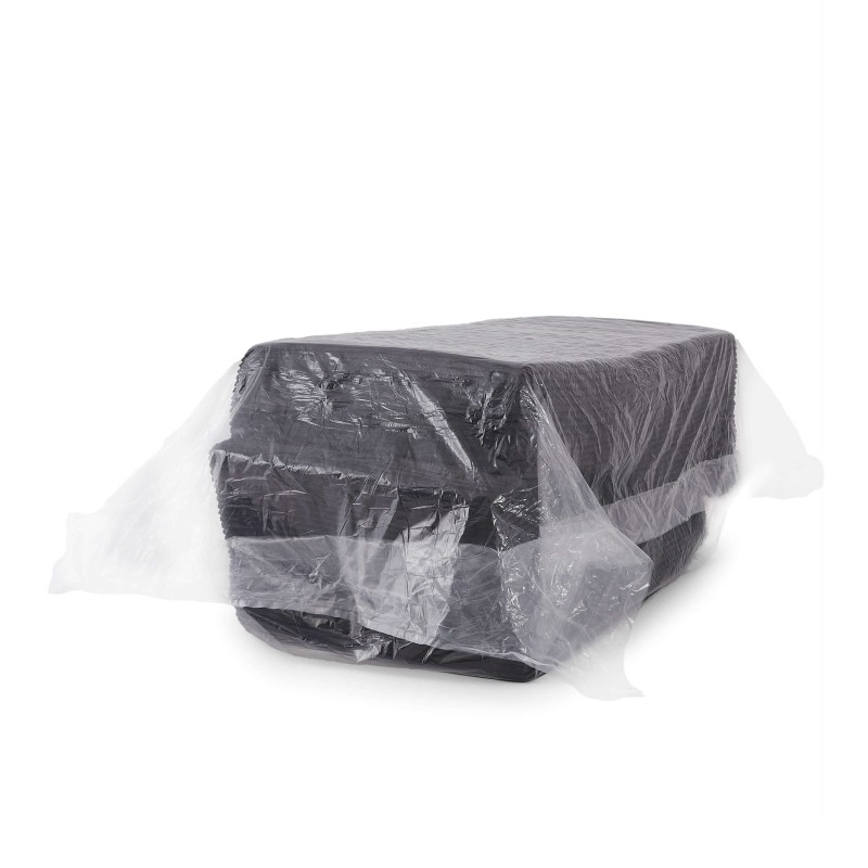 Canapé droit profond fixe et compressé KENEDY 3 places velours côtelé gris