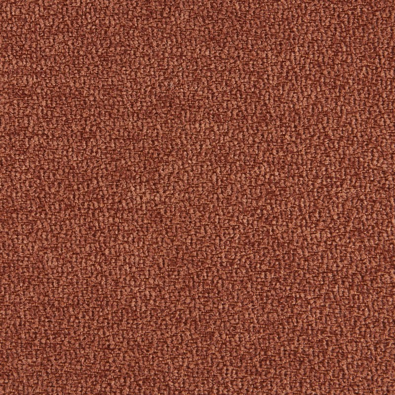 Lot de 2 chaises ELISABETH tissu terracotta pieds effet noyer