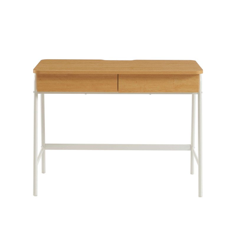 Bureau ESRA effet chêne et blanc 100cm