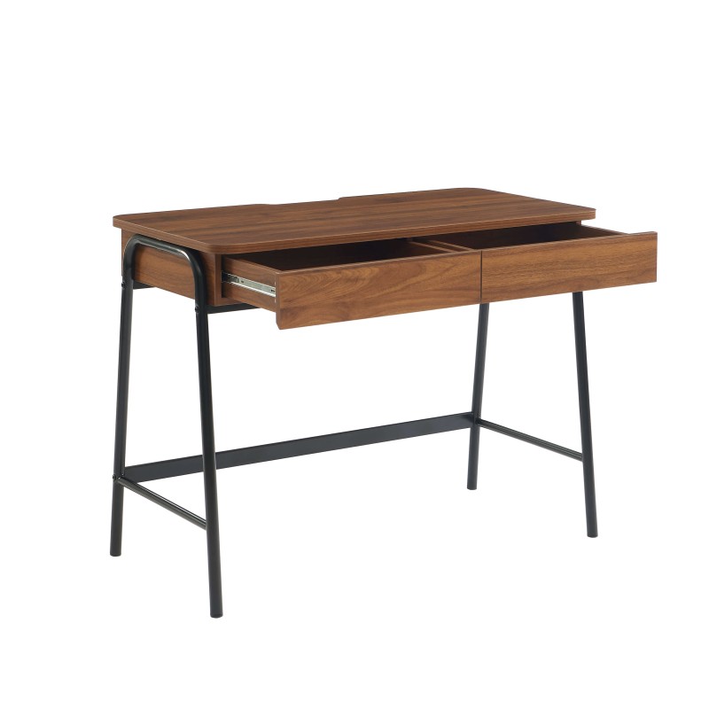 Bureau ESRA effet noyer et noir 100cm