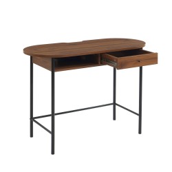 Bureau GAIA effet noyer et noir 110 cm