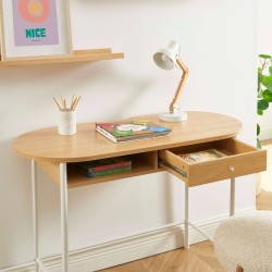 Bureau GAIA effet chêne et blanc