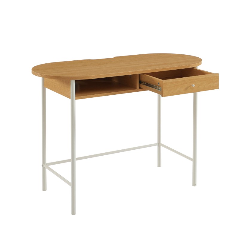 Bureau GAIA effet chêne et blanc