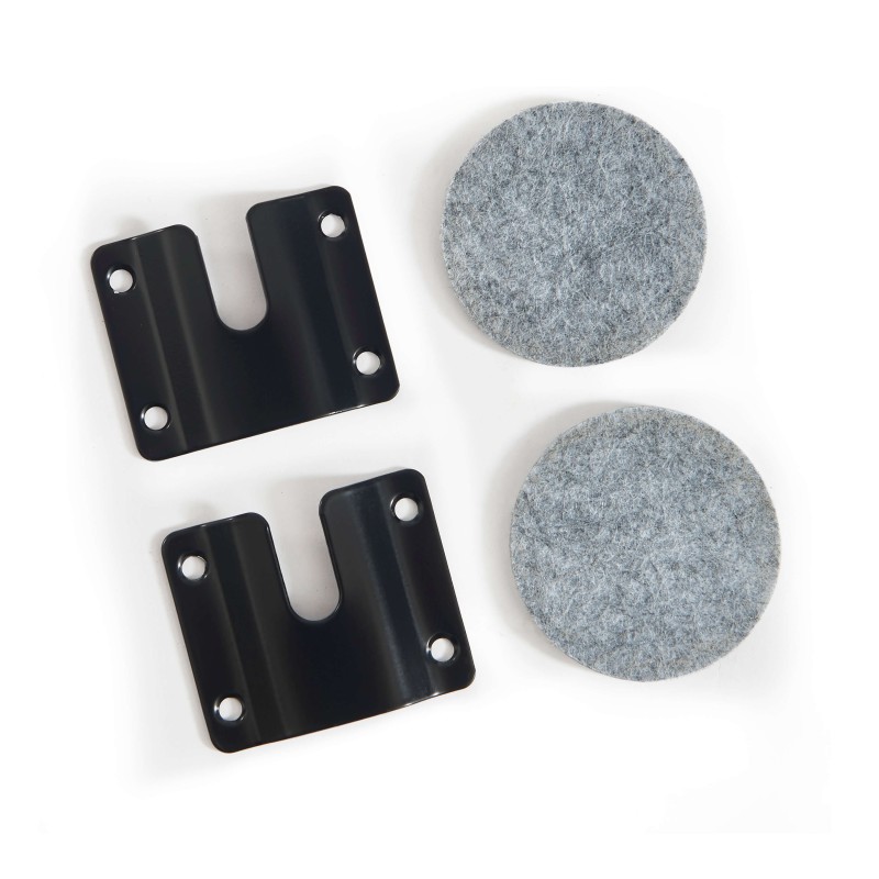 Kopfteil LOUISON aus weiß-blau gestreiftem Leinenstoff, 90 cm