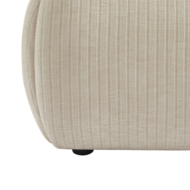 Letto contenitore YOKA 160x200 in velluto a coste beige, rete inclusa