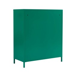 Commode PANTONE 6 tiroirs métal émeraude 90cm