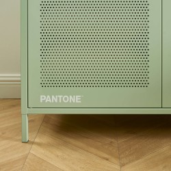 Armadio PANTONE in metallo verde mandorla a 2 ante