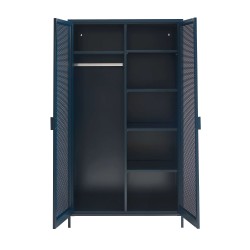 Armadio PANTONE in metallo blu notte a 2 ante