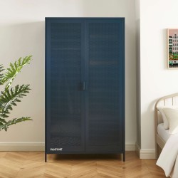 Armadio PANTONE in metallo blu notte a 2 ante