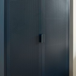 Armadio PANTONE in metallo blu notte a 2 ante