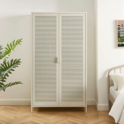 Armadio PANTONE in metallo beige sabbia a 2 ante