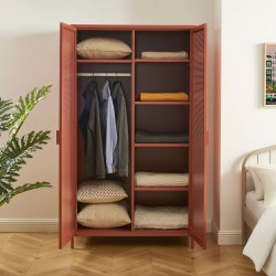 Armadio PANTONE in metallo terracotta a 2 ante