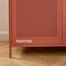 Armadio PANTONE in metallo terracotta a 2 ante